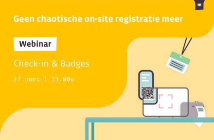 Webinar Check-in & Badges | 27 juni | 13.00u - Foto 1